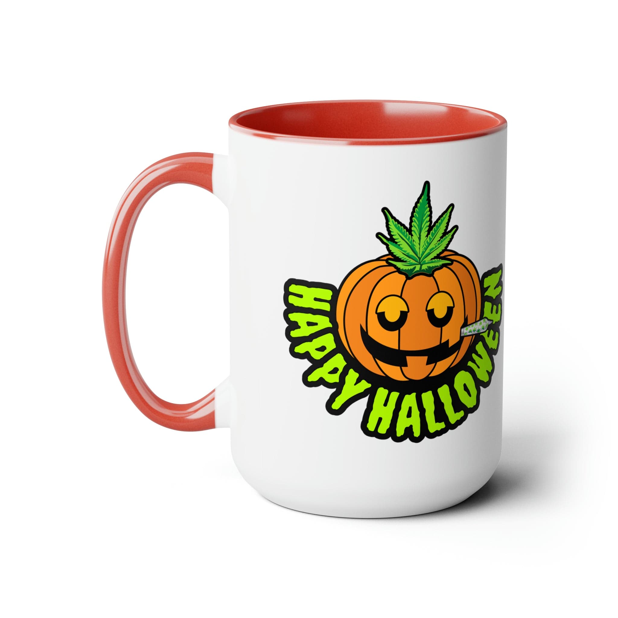 Happy Halloween Pumpkin Stoner 15oz Coffee Mug