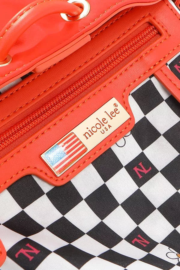 Nicole Lee USA Color Patch Bucket Bag