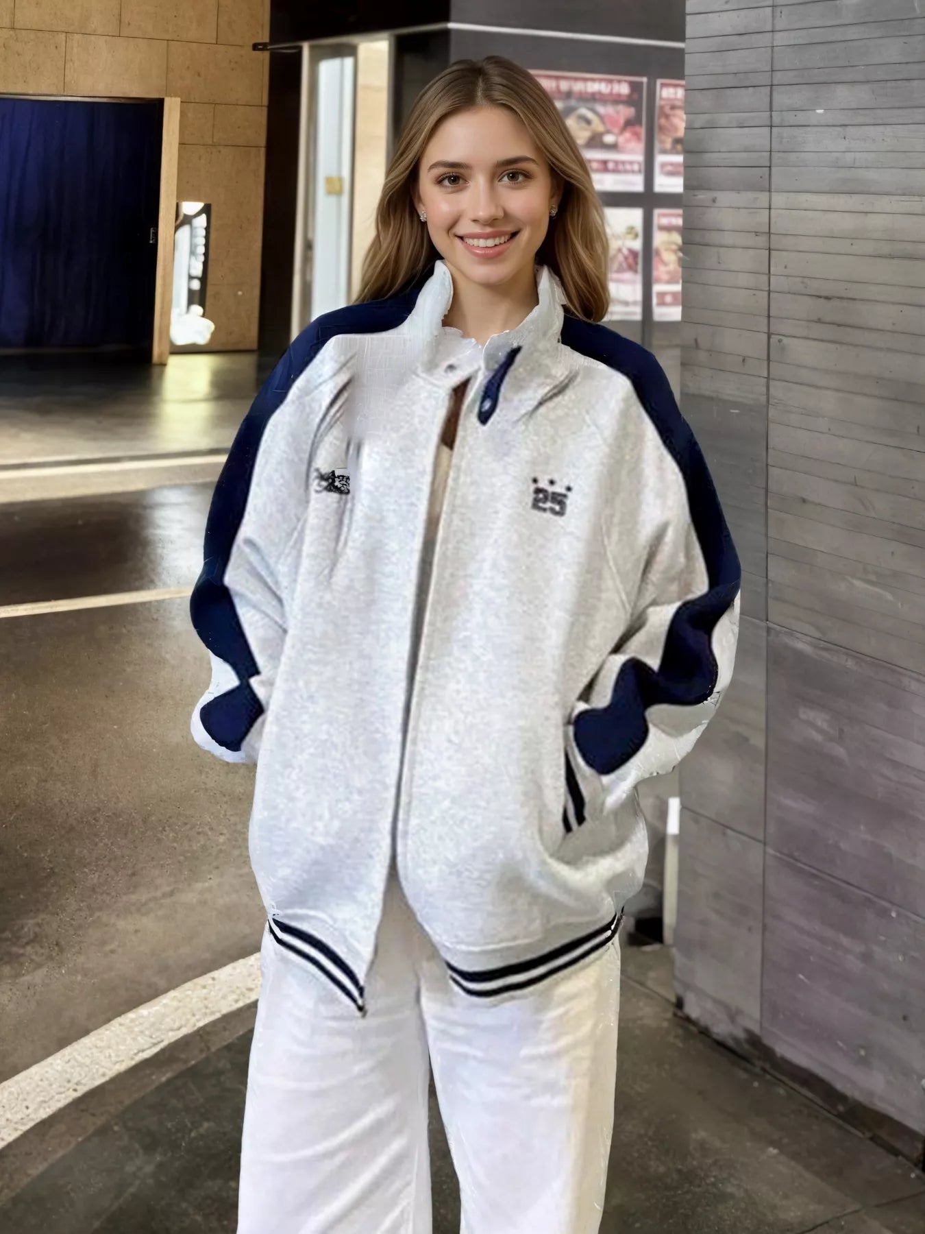 Zip Up Color Block Jacket - Modern Athleisure