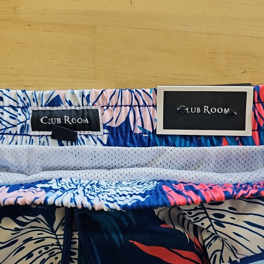 Club Room Men's Hibiscus Floral Print 7" Swim Trunks