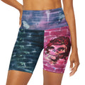 Scarlet Begonia Yoga Shorts