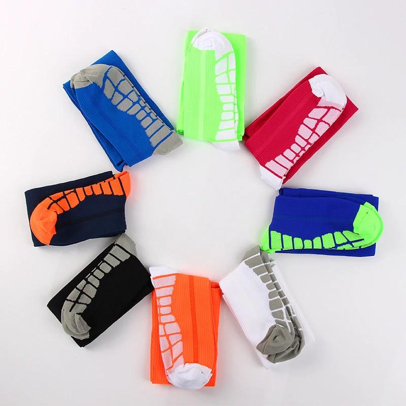 Men's Sports Multi-color Gradient Long Tube Compression Socks