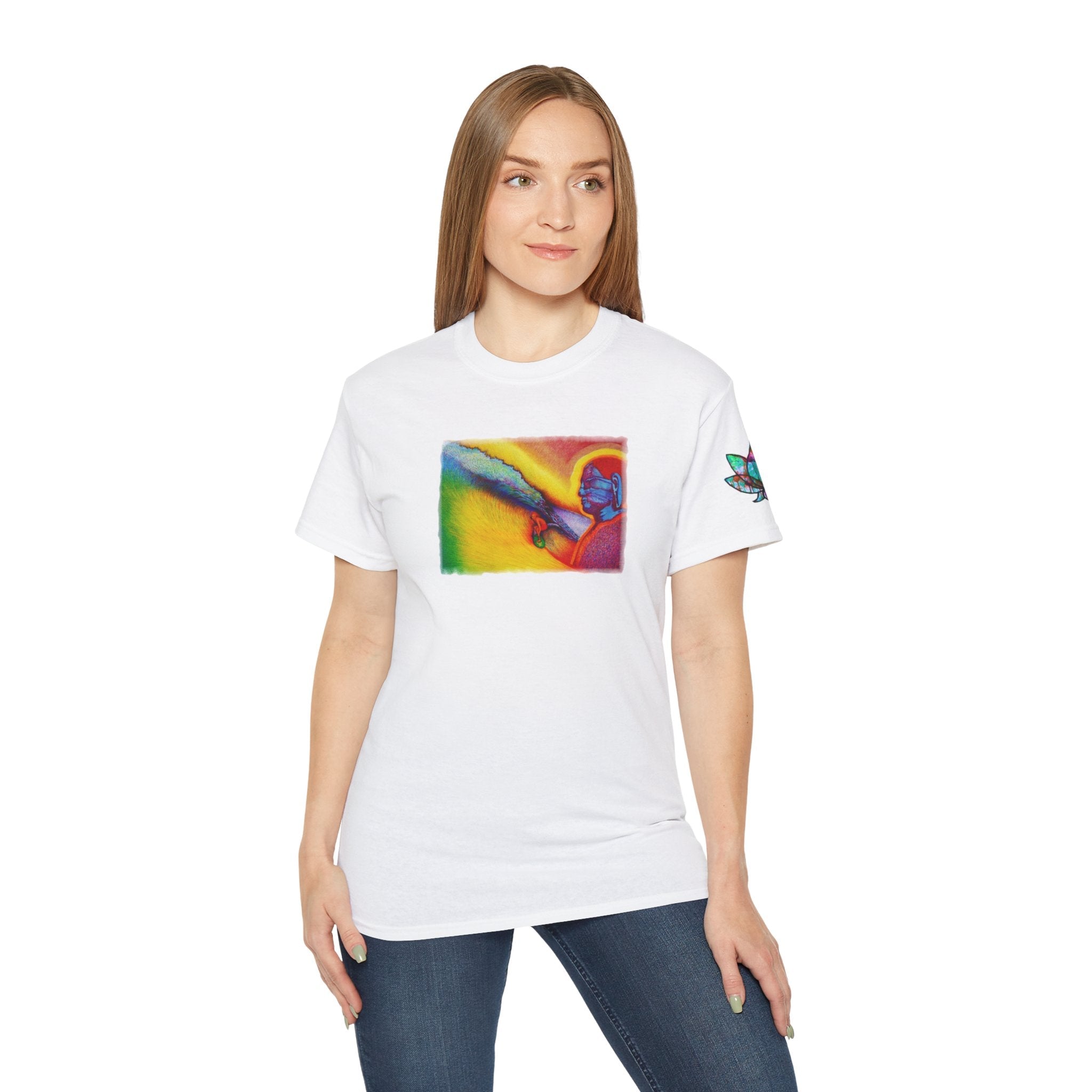 Surf is My Buddha Tablet Print Unisex Ultra Cotton Tee