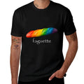 Funny Baguette Rainbow Faguette LGBT Pride Month  High-quality Stitching T-Shirt
