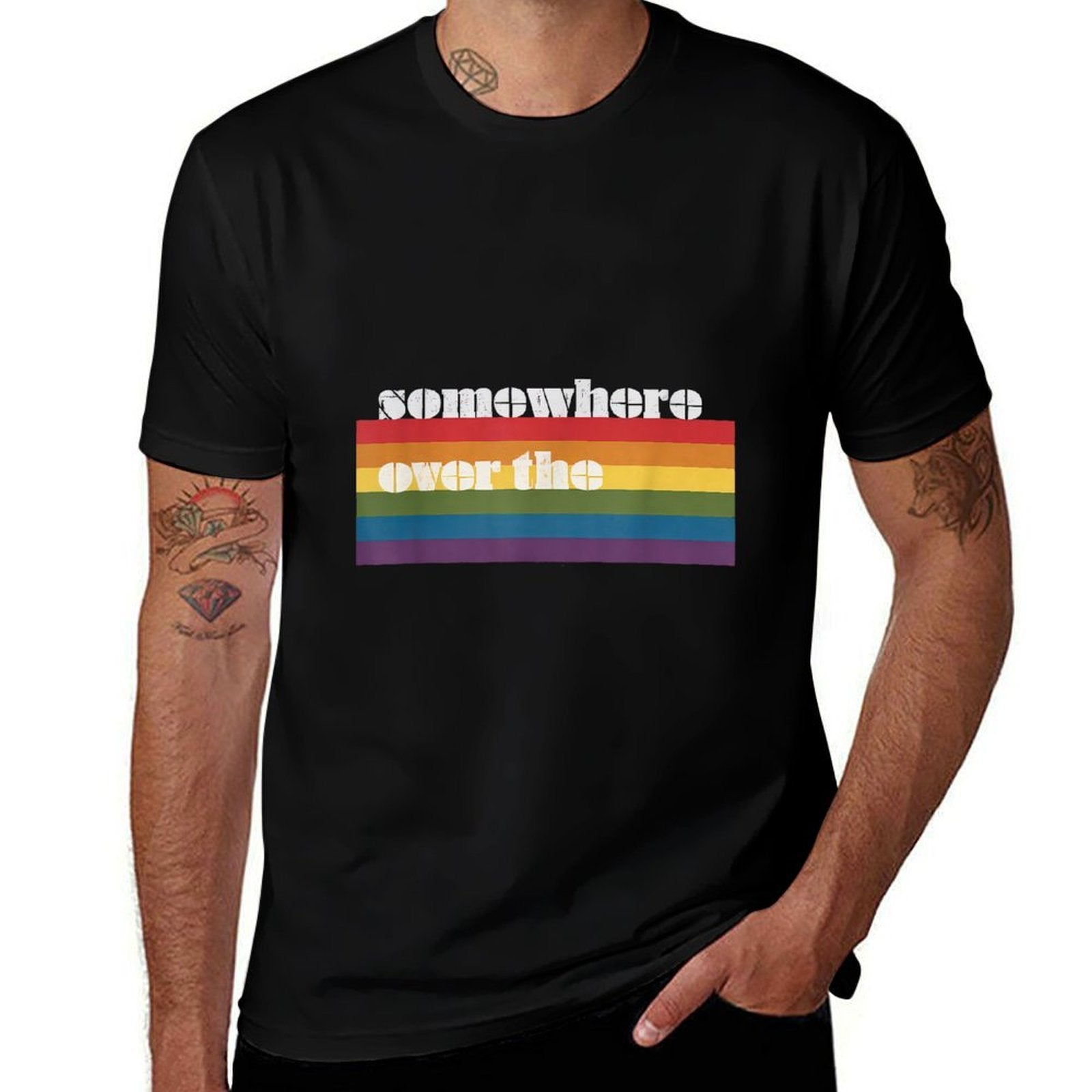 LGBTQ Gift Equality Ally Lesbian Queer Parade Transgender  High-quality Stitching T-Shirt
