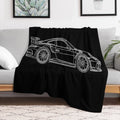 Porsche 911 GT3 Design Line Throw Blanket