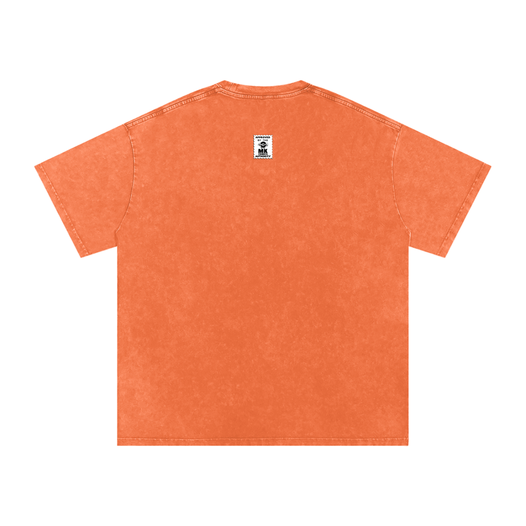 Maneater - Snow Washed Oversized Cotton T-Shirt