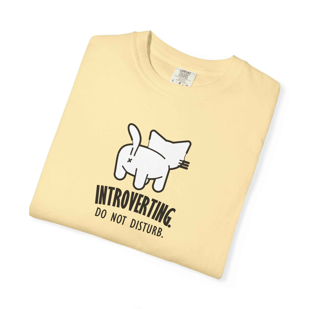 Introverting. Do Not Disturb. Unisex Cat T-Shirt