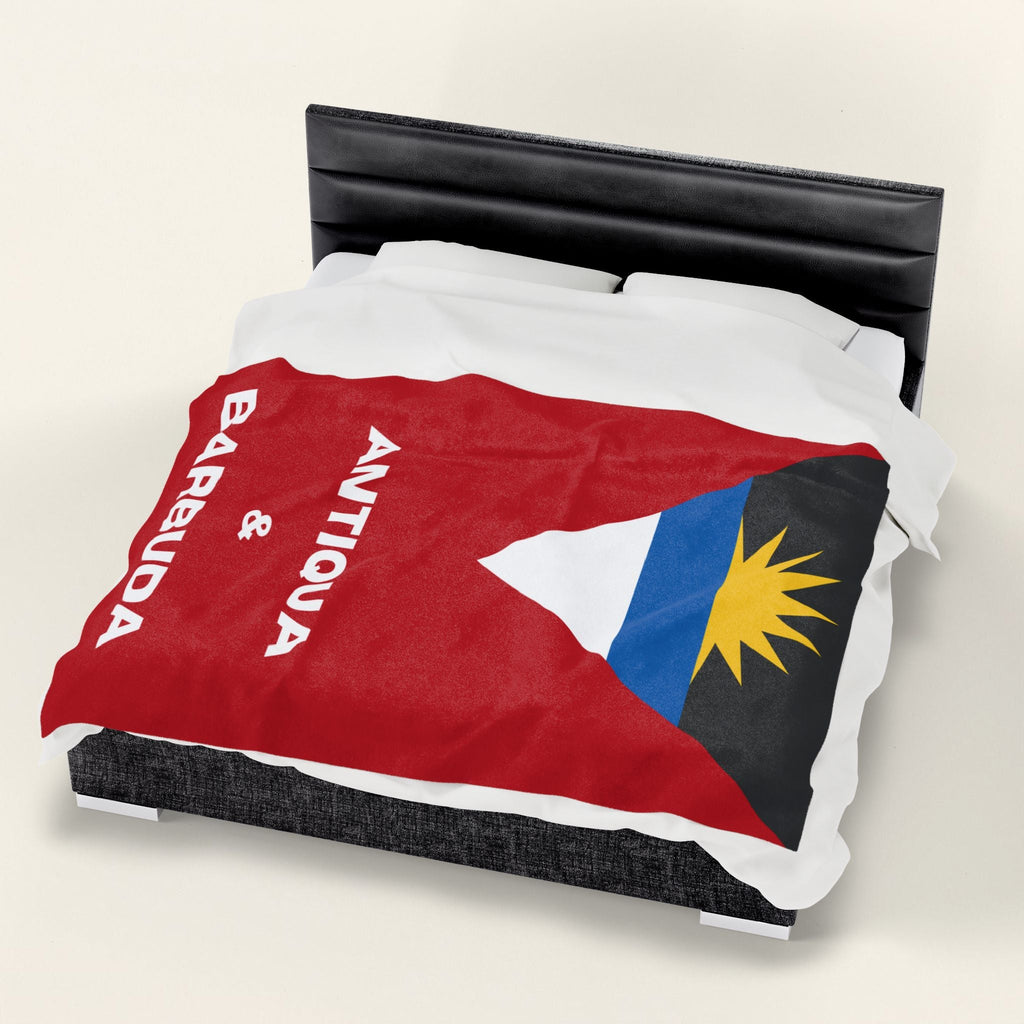 Antigua Barbuda Flag Velveteen Plush Blanket