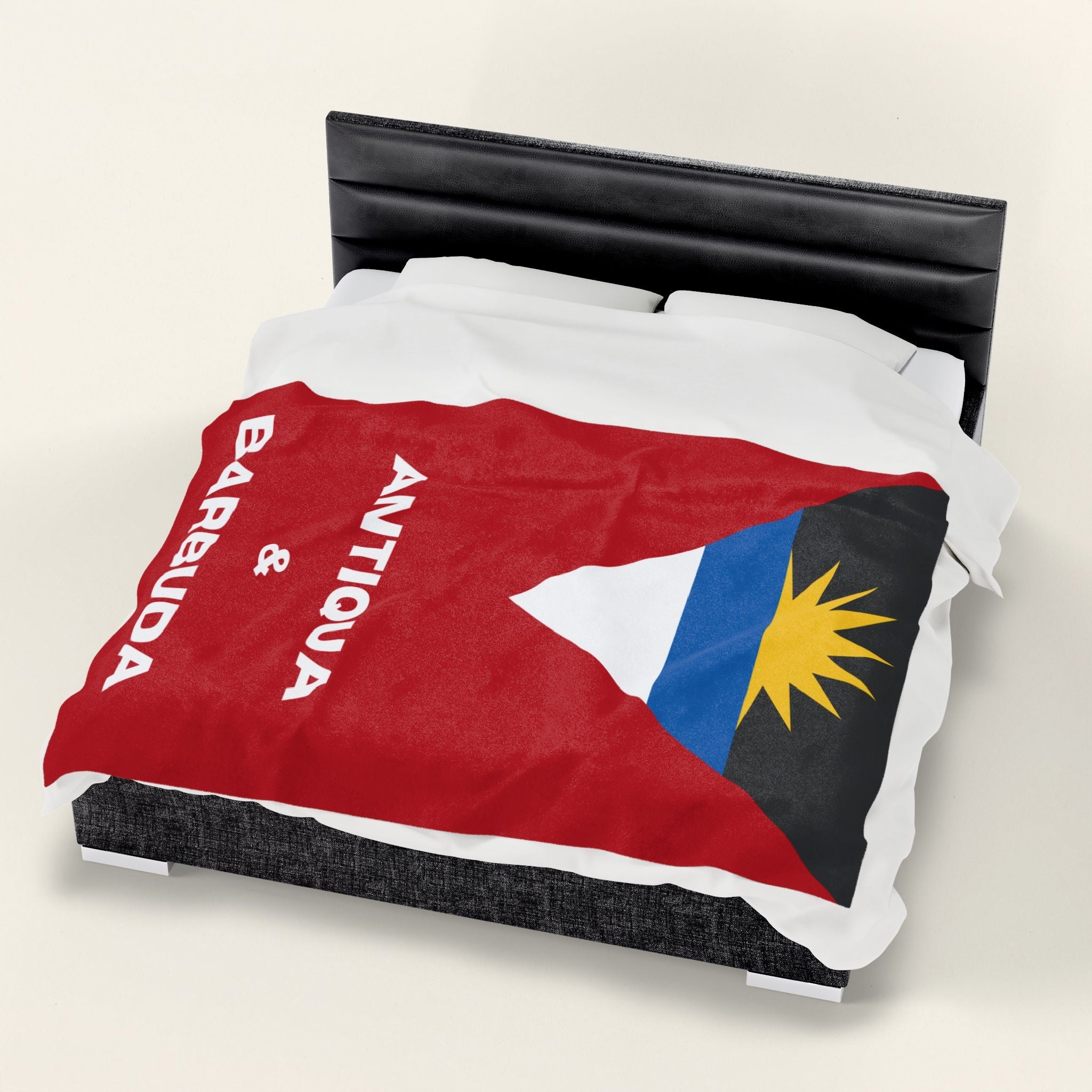 Antigua Barbuda Flag Velveteen Plush Blanket