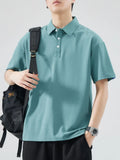Men's Plus size Button Detail Short Sleeve Polo