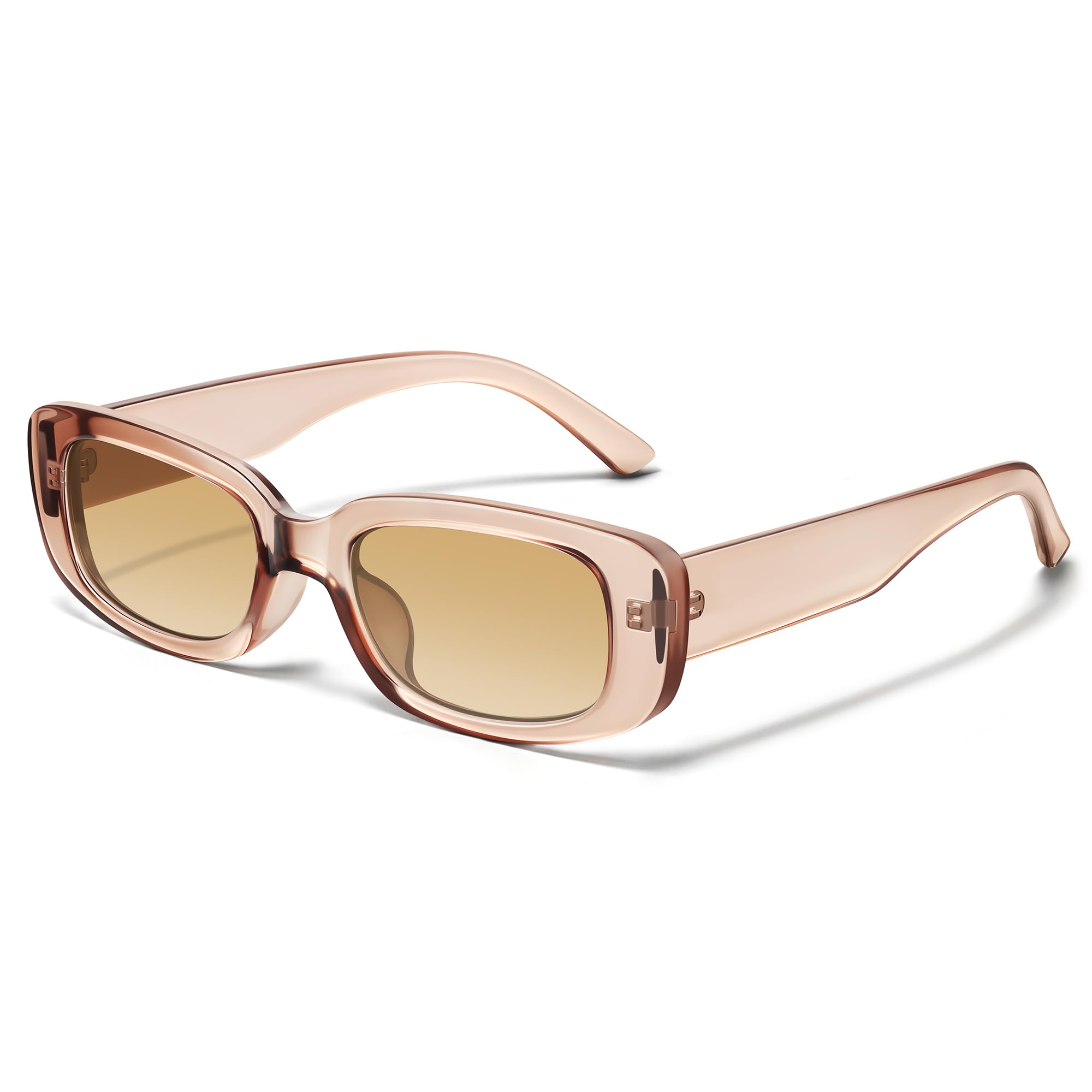 JASPIN Rectangle Sunglasses for Women Men Trendy Y2k Retro 90s Sun Glasses UV Protection Cool Square Frame