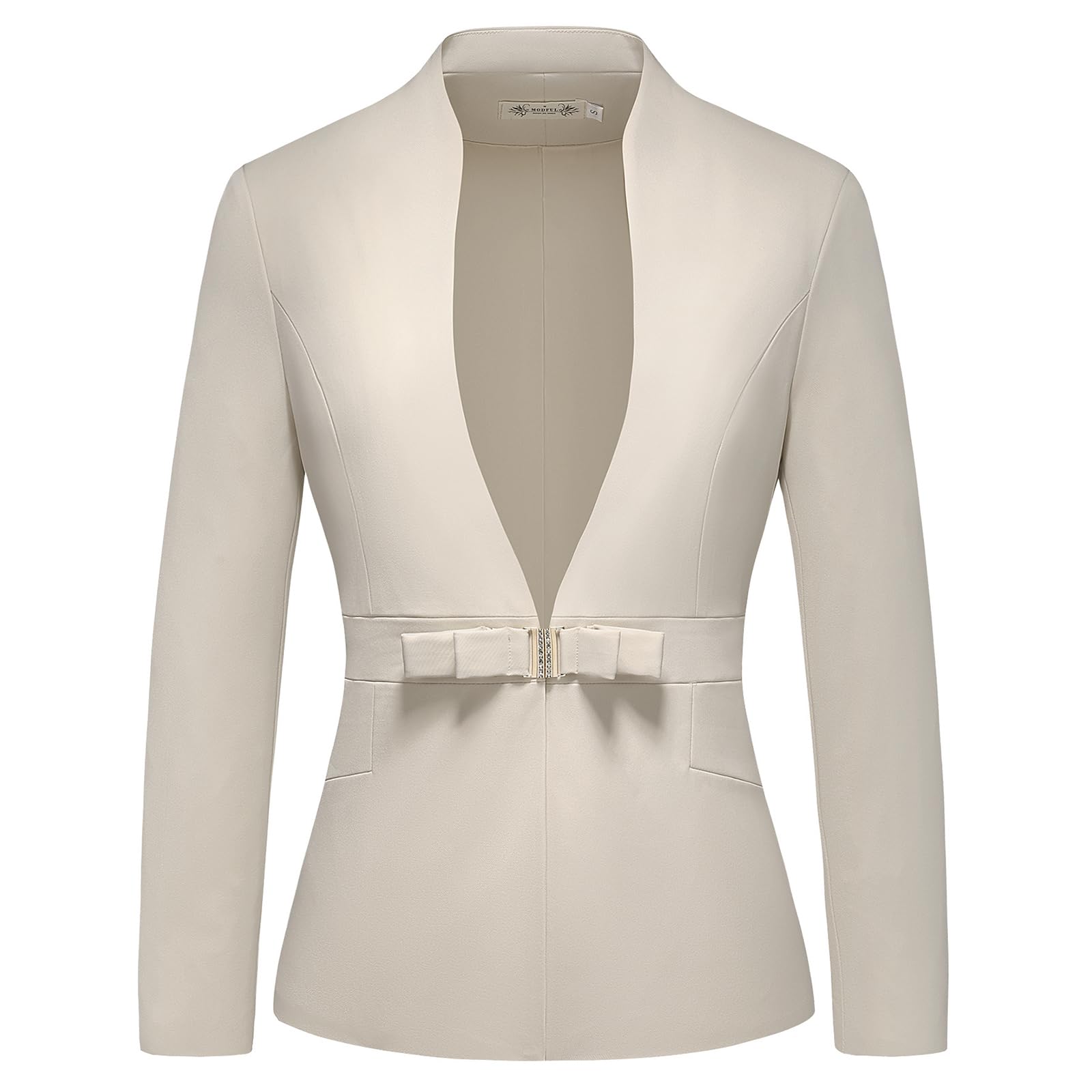 MODFUL Women's Business Pant Suit Set 2 Piece Slim Fit Blazer Jacket One Button Buckle Closure Lady Work Suit for Office
