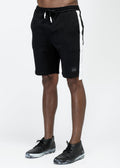 Men's Sweat Shorts Side Tape Detail Black - Konus