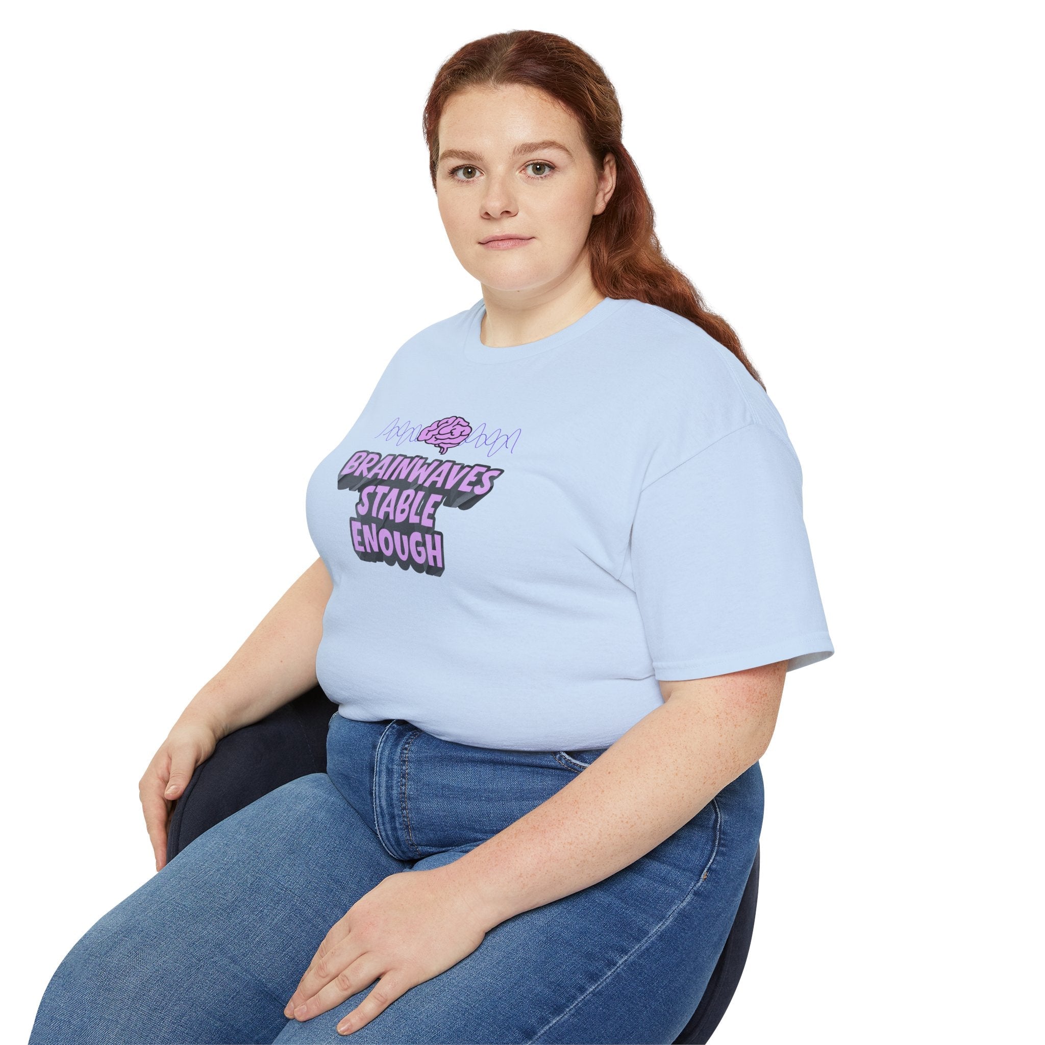 Brainwaves Stable Enough Unisex Heavy Cotton Tee
