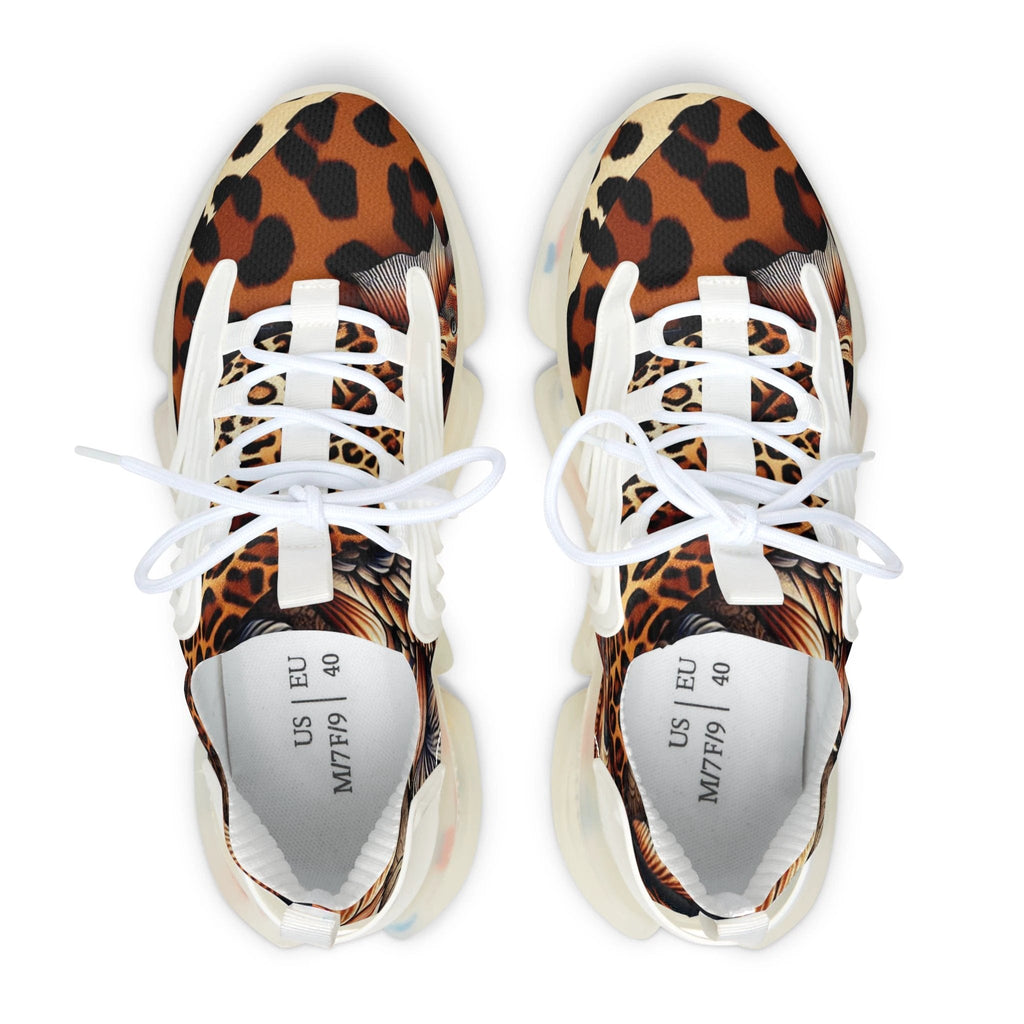 Stylish Women's Mesh Sneakers - Animal Print, Casual Footwear, Trendy Sneakers, Adventure Ready, Unique Design, Perfect for Everyday Wear