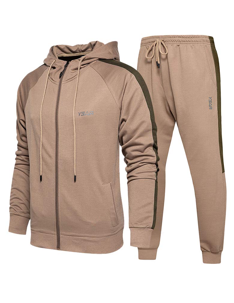 Lavnis Men's Casual Tracksuit Long Sleeve Running Jogging Athletic Sports Set