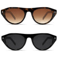Rmerom Retro Small Oval Sunglasses for Women Men 2026 Trendy Chic Cat Eye Narrow Sun Glasses Vacation Outfits Fashion Sunnies