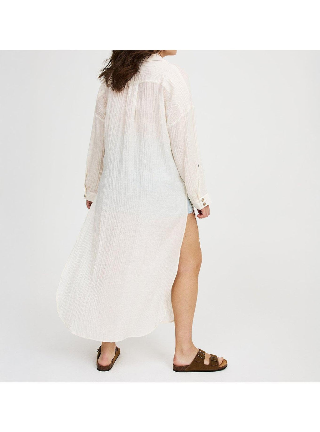 Torrid Women's Plus Size Button-Up Kimono Shirt
