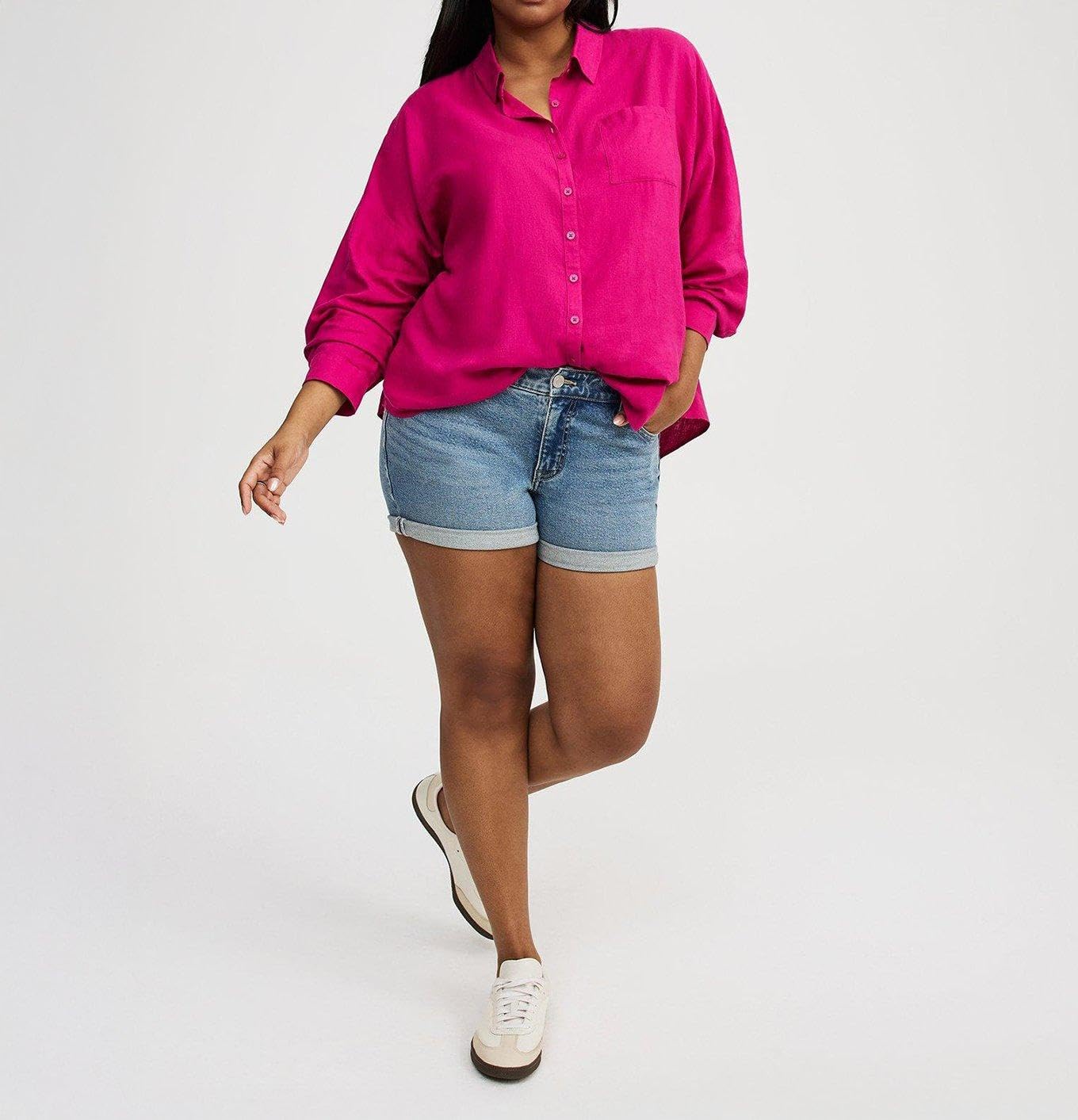 Torrid Women's Plus Size Drop Shoulder Relaxed Shirt