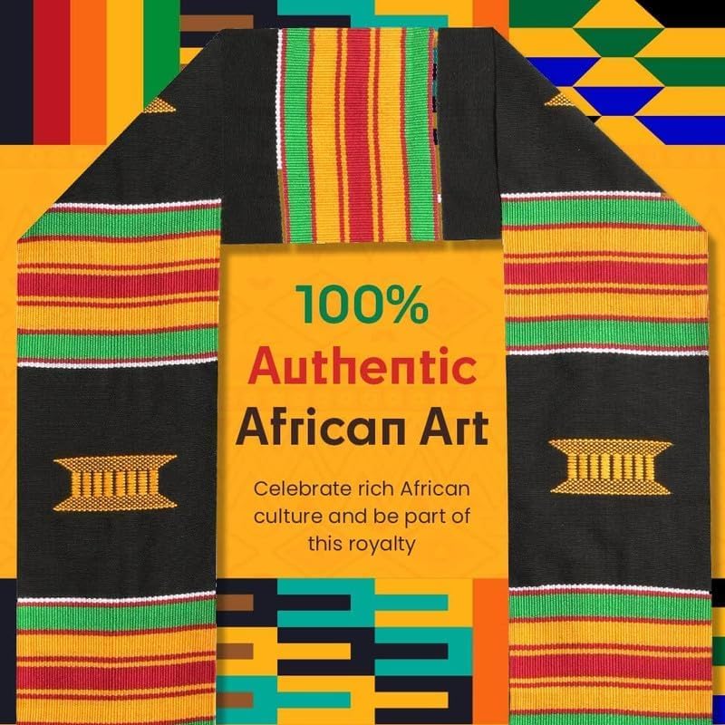 Kwabla's Black Grads Matter Stole 2026 | Kente Graduation Stole 2026 | Kente Stole Class of 2026