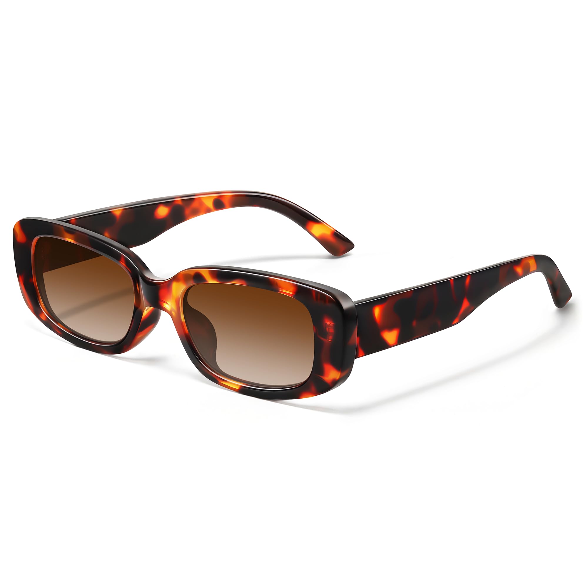 JASPIN Rectangle Sunglasses for Women Men Trendy Y2k Retro 90s Sun Glasses UV Protection Cool Square Frame