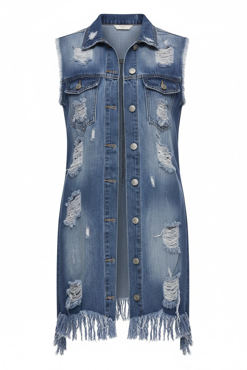 Distressed Denim Jacket