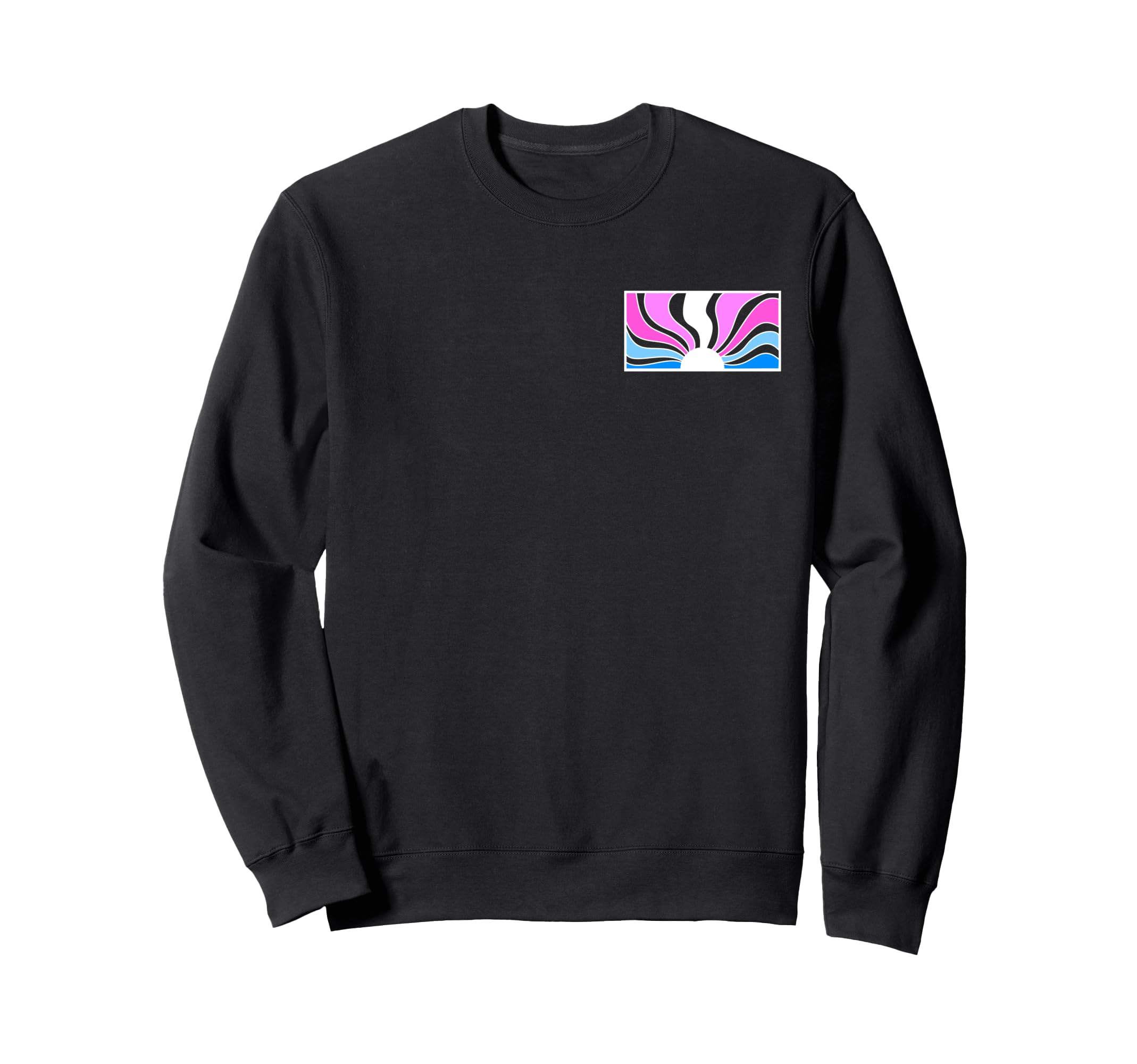 Sunset Rainbow Transgender Pride Sweatshirt - Streetwear Style for Adults