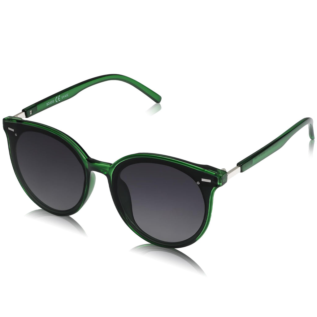 SOJOS Sunglasses Womens Trendy 2025 Classic Round Retro Vintage Shades Large Frame Sunnies SJ2067