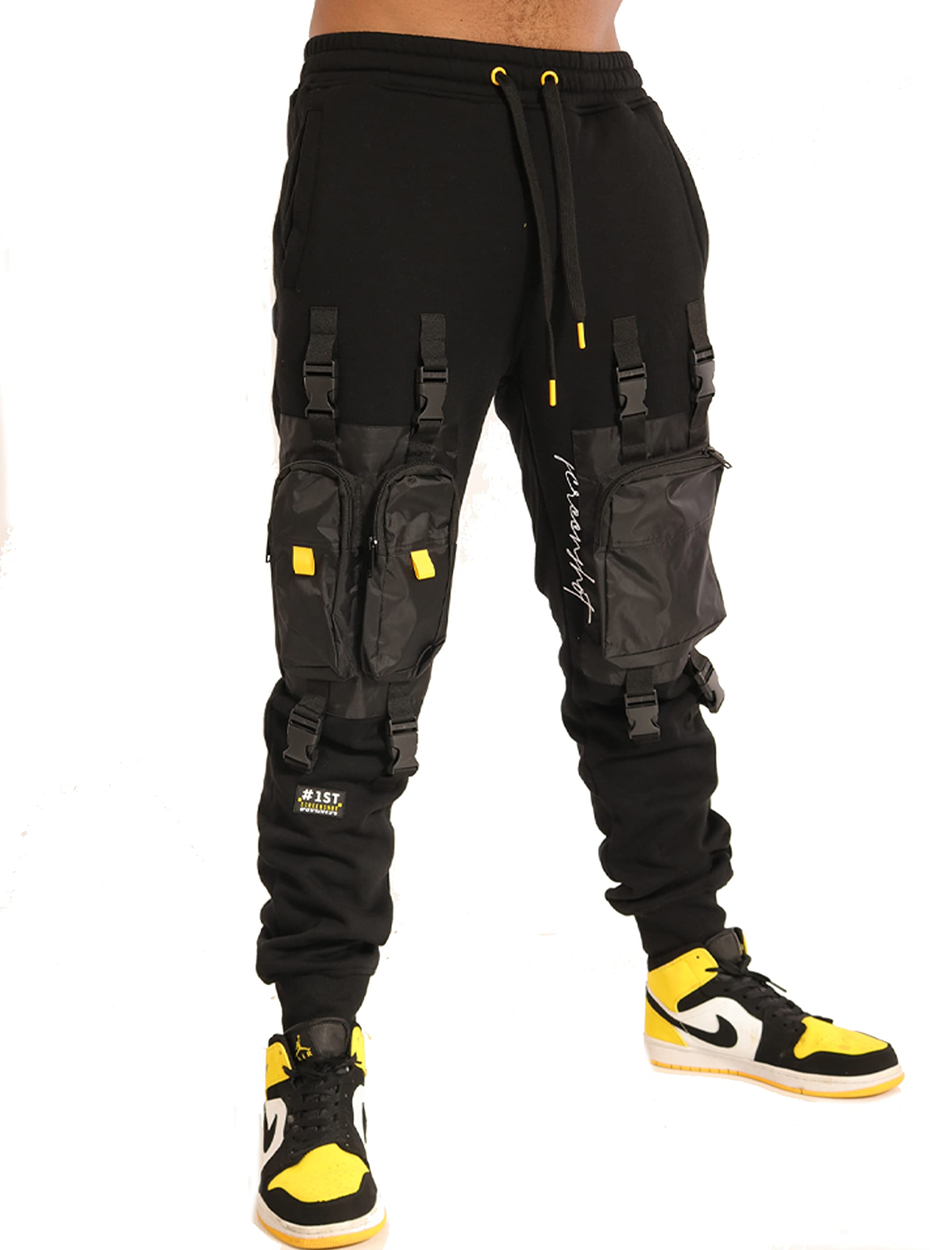 SCREENSHOT Mens Urban NYC Graffiti Hip Hop Fleece Pants Active Fashion Drawstring Sweatpants Bottoms
