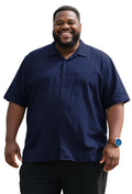 Yuyapu Button Down Shirt Men Causal Big and Tall Shirts for Men Short Sleeve Button up Summer Beach Work Shirts Plus Size