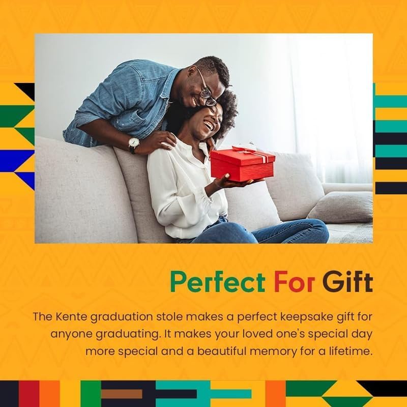 Kwabla's Black Grads Matter Stole 2026 | Kente Graduation Stole 2026 | Kente Stole Class of 2026