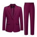 Women's 2 Piece Pant Suit Dressy Business Casual Outfits Notched Collar Blazer Professional Pantsuits Set for Work Office
