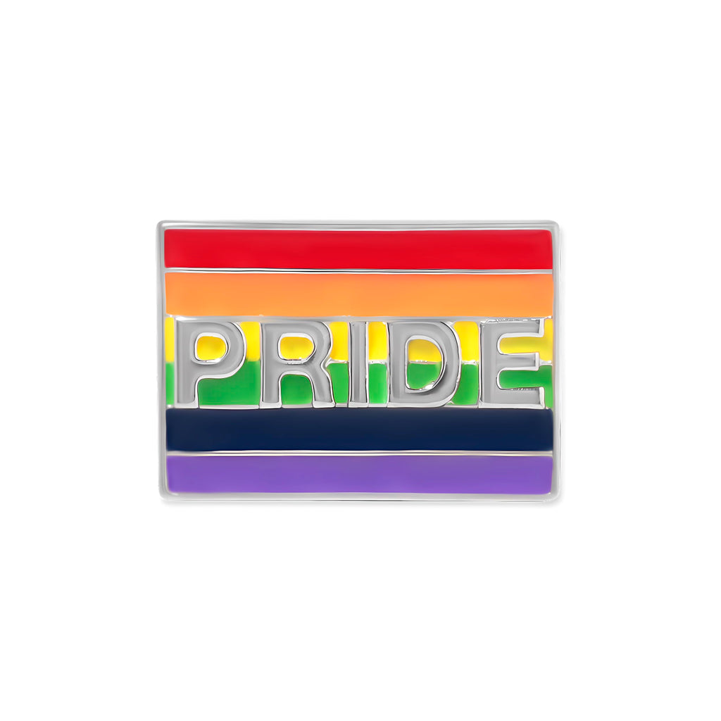 2 Pack Pride Rainbow Rectangle Pins – LGBTQ Pride Flag Pins for Men & Women