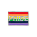 2 Pack Pride Rainbow Rectangle Pins – LGBTQ Pride Flag Pins for Men & Women