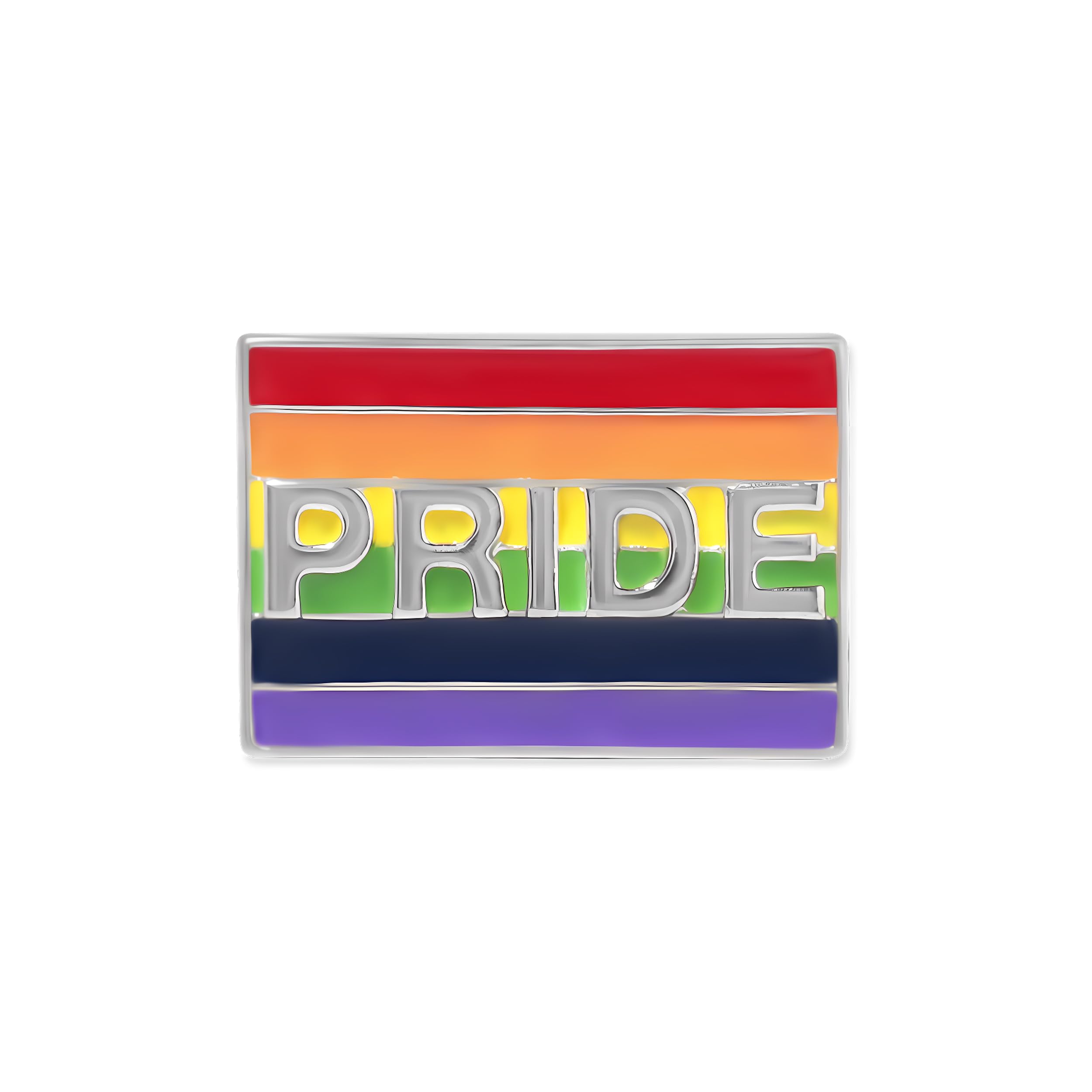 2 Pack Pride Rainbow Rectangle Pins – LGBTQ Pride Flag Pins for Men & Women