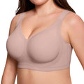 ProKloud Jelly Bras for Women No Underwire Wireless Bra with Support and Lift Full Coverage Plus Size Comfy Seamless Bra