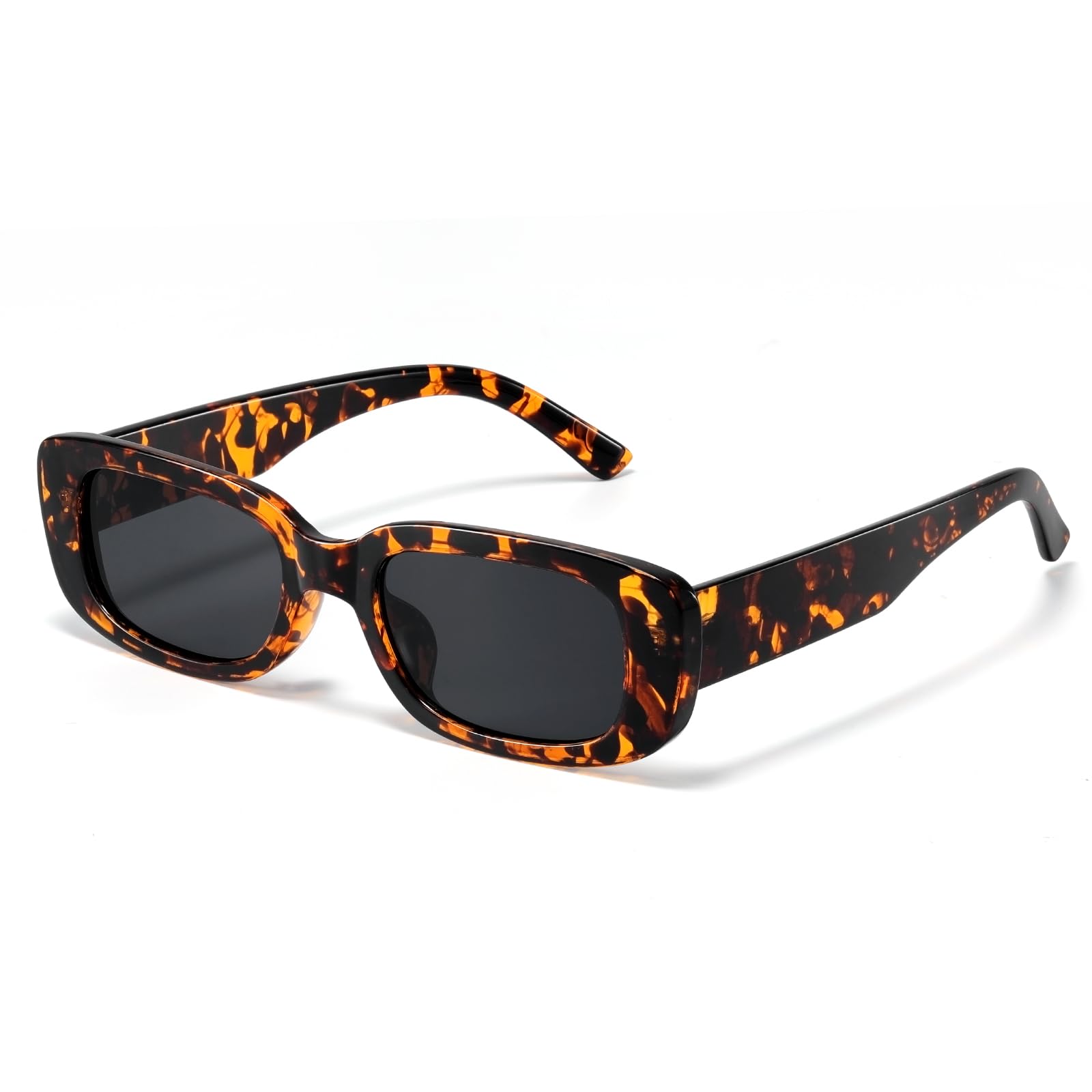 JASPIN Rectangle Sunglasses for Women Men Trendy Y2k Retro 90s Sun Glasses UV Protection Cool Square Frame