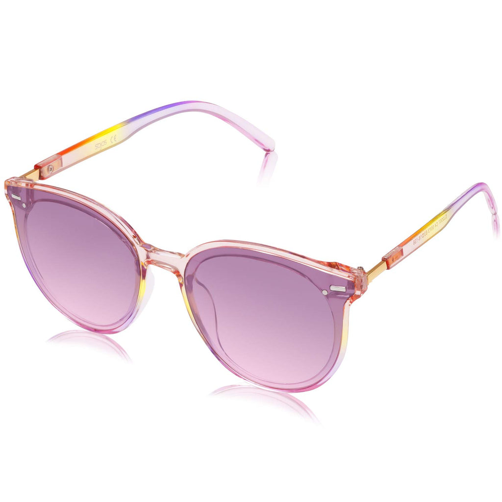 SOJOS Sunglasses Womens Trendy 2025 Classic Round Retro Vintage Shades Large Frame Sunnies SJ2067