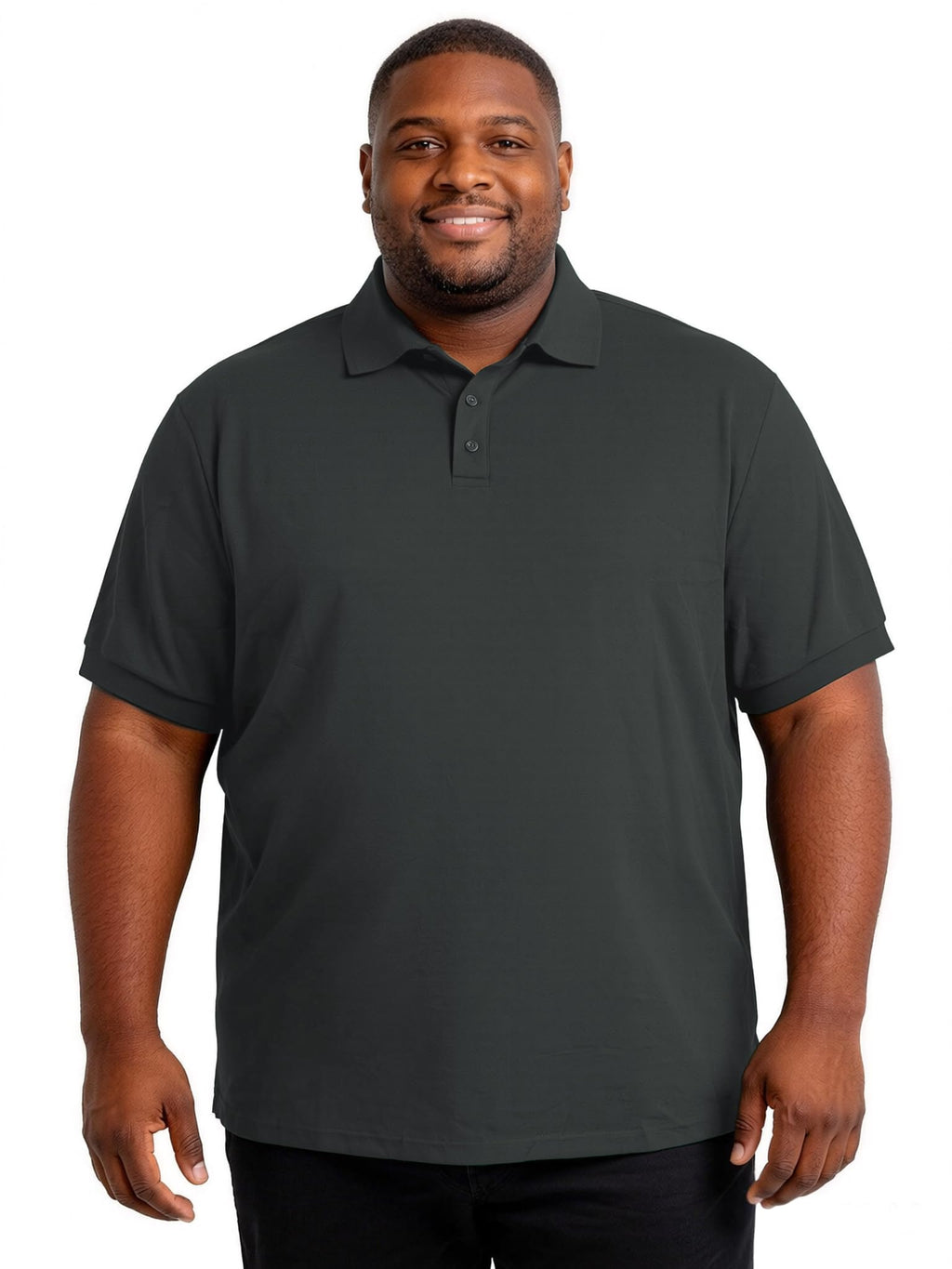 Yuyapu Big and Tall Polo Shirts for Men Short Sleeve Casual Cotton Mens Golf Shirt Classic Button Down Sport Work Shirts