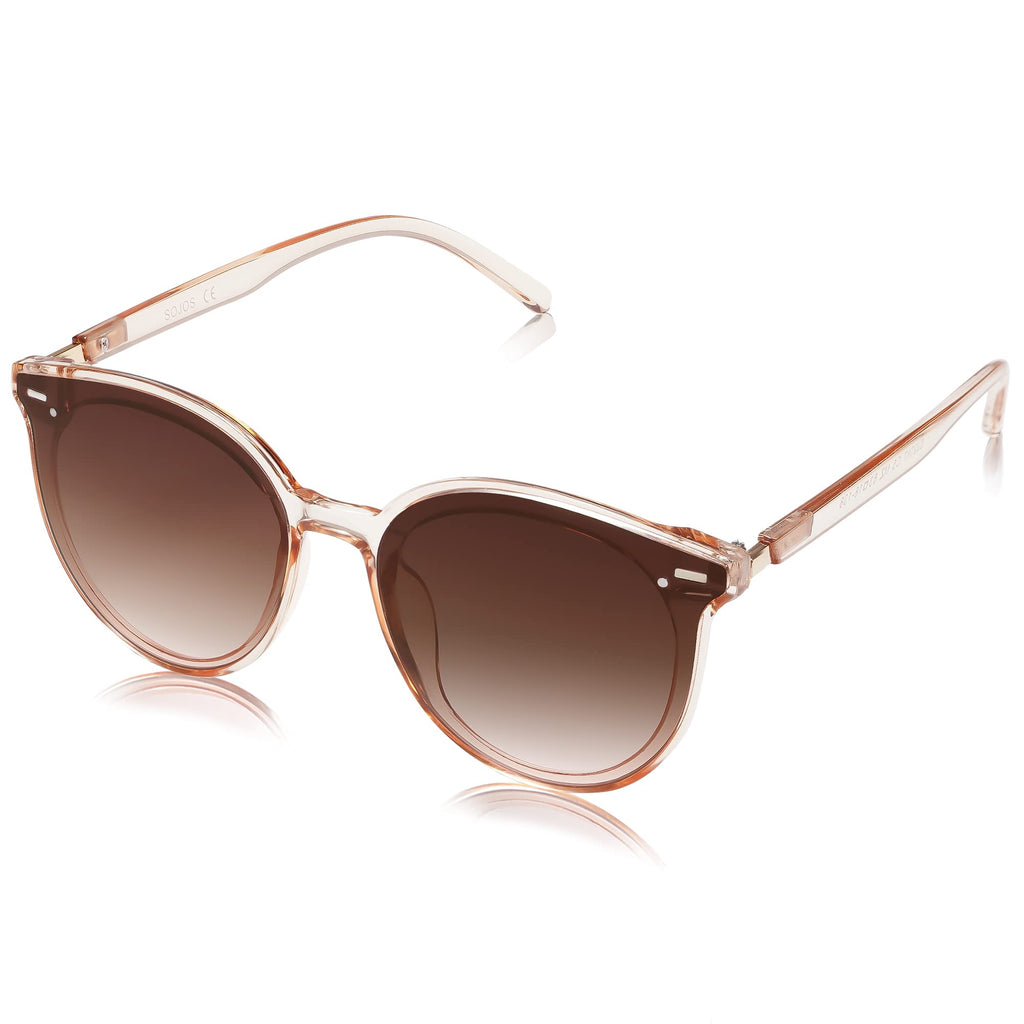SOJOS Sunglasses Womens Trendy 2025 Classic Round Retro Vintage Shades Large Frame Sunnies SJ2067