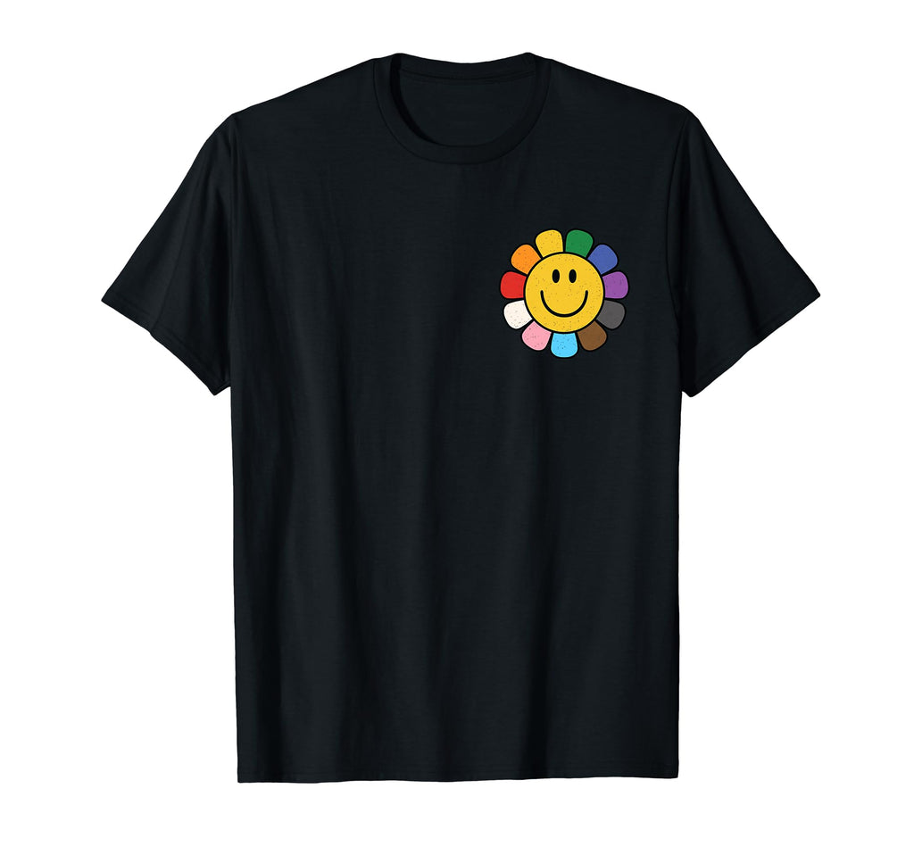 Subtle Pride Ally Lgbtq Trans Rainbow T-Shirt - Unique Graphic Men Women
