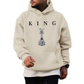 Kelxjia King Graphic Hoodies For Men Oversized Designer Hoodie Cool Chess Sweatshirts Urban Streetwear Drop Shoulder Pullover