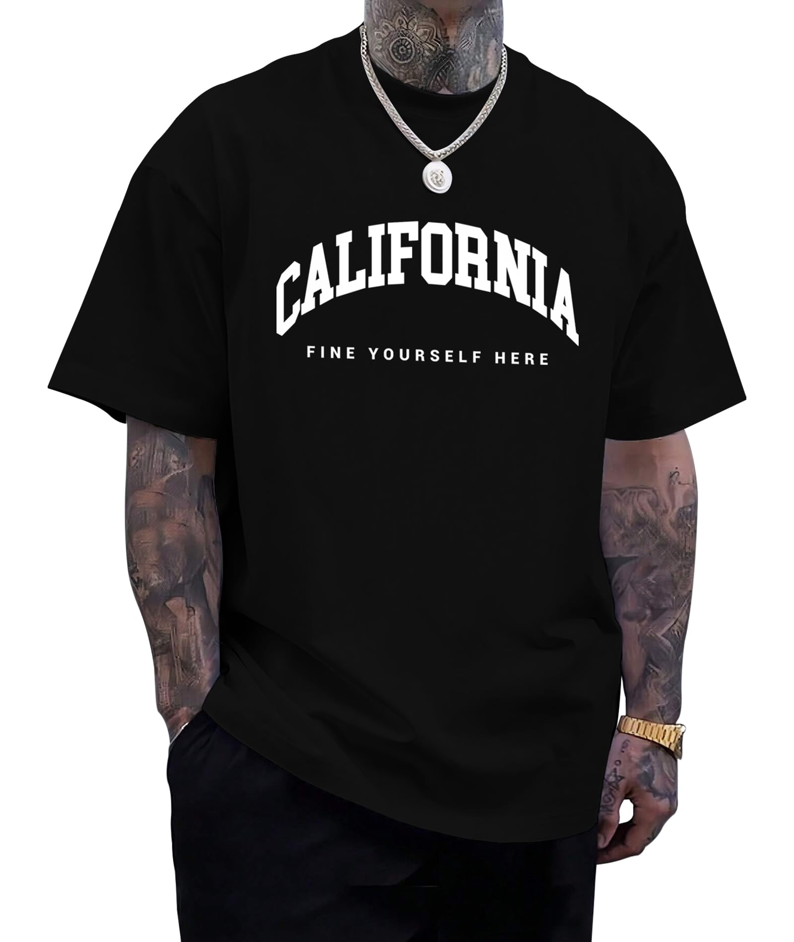 KESIHAN Mens Graphic T Shirts Mens Summer Shirts Round Neck Regular Short Sleeve Casual Vintage Tees