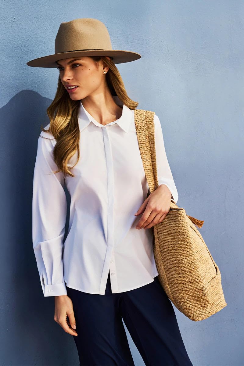 WomenÕs Button Down Shirt - UPF 50+ Sun Protection - Chrysi Shirt