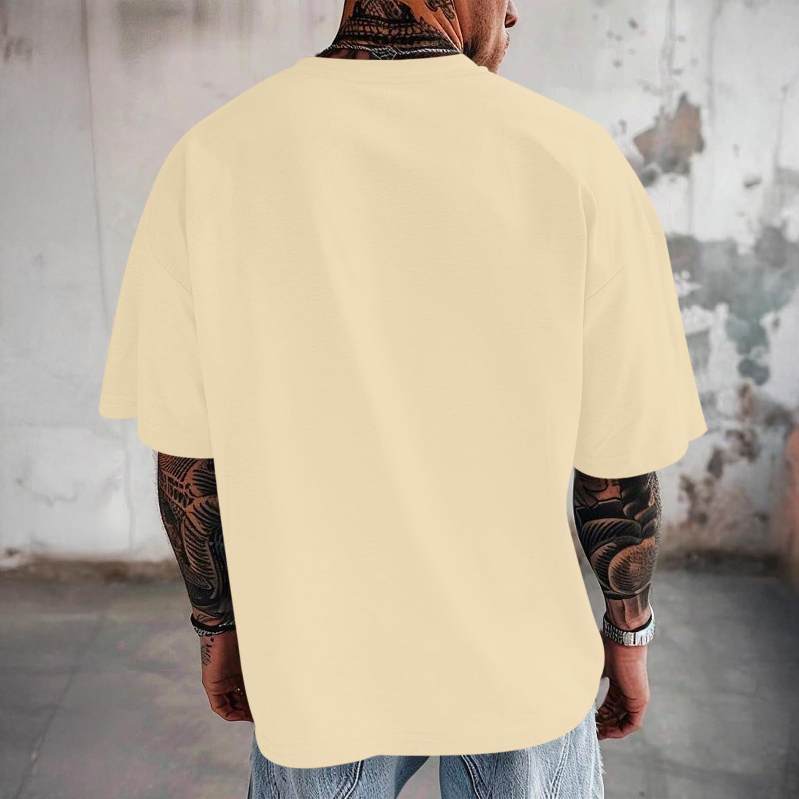 Zoemghc Men's Graphic Tees Vintage Oversize T Shirts Poker Ace of Spades Shirt Streetwear Rapper Casual Tee Top