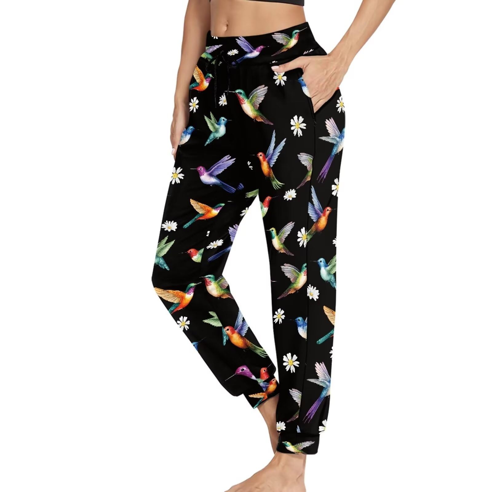 Suhoaziia Women's Men's Athletic Sweatpants with Pockets Adult Footed Sweatpants Loose Fit Casual Sports Lounge Pants S-5XL