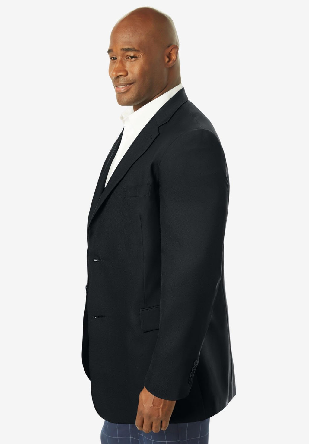 KingSize Men's Big & Tall Easy Movement Two-Button Jacket