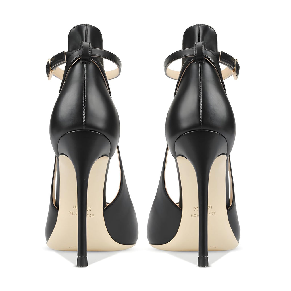 Qunvngutui Women's Pointed-Toe Bag-Toe Strappy High-Heeled Shoes Sexy Stiletto Pumps