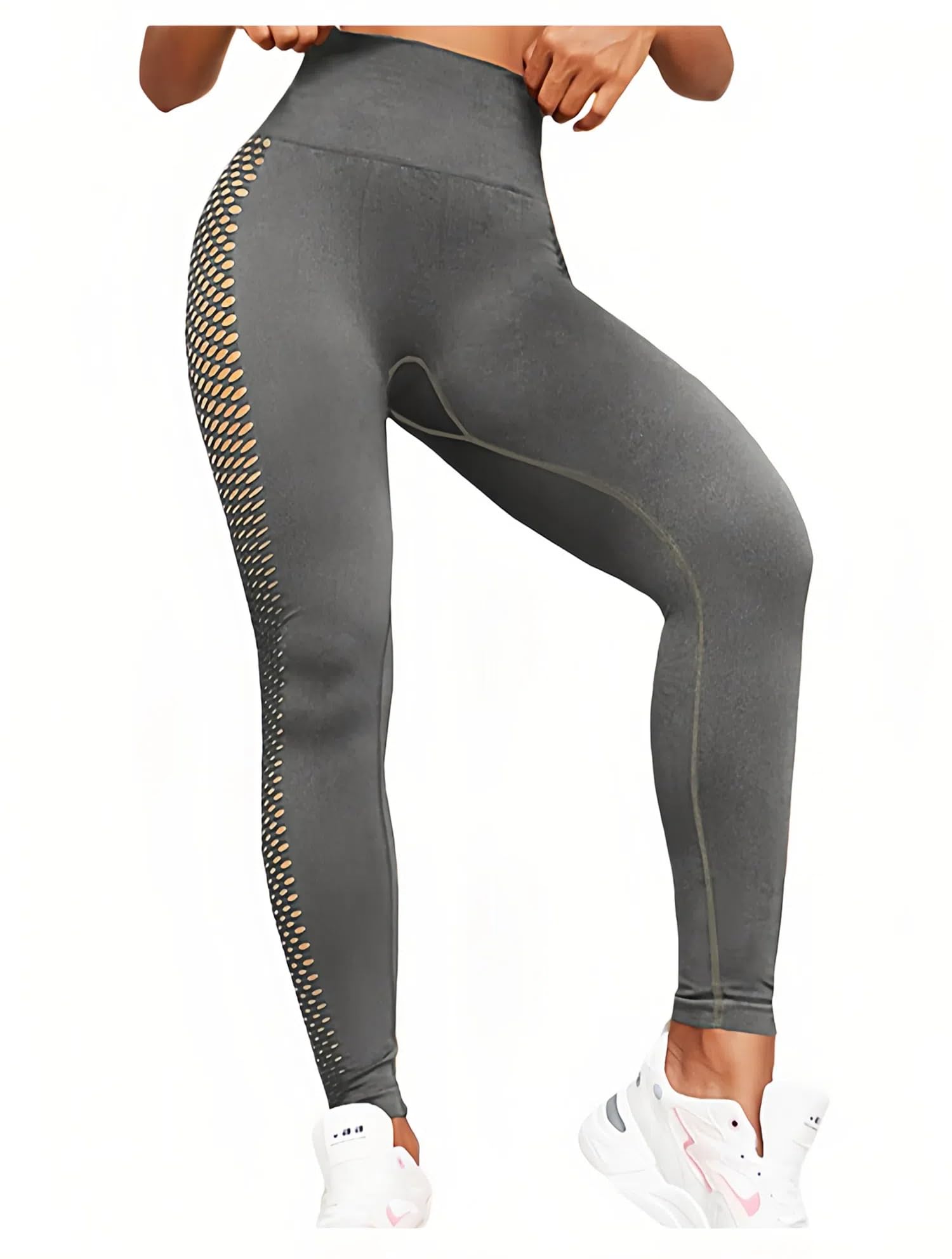 MGULEEYI New Lifting Leggings Women High Waisted Seamless Workout Leggings Gym Booty Tights Tummy Control Yoga Pants